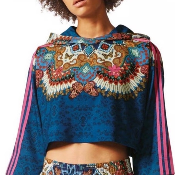 adidas Tops - Adidas x Farm Rio Limited Edition Borbomix Cropped Hoodie